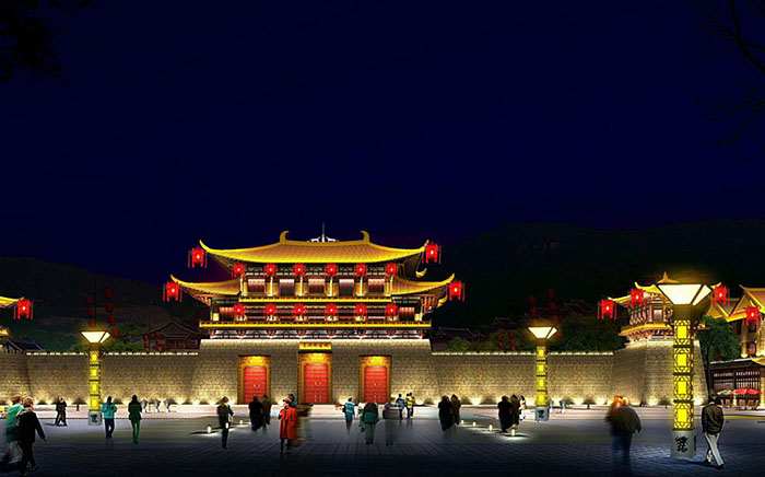 景观园林亮化工程案例(图1)